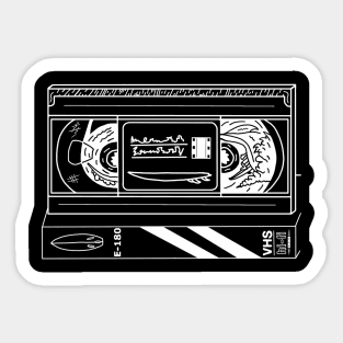 VHS tape and cassette box Sticker